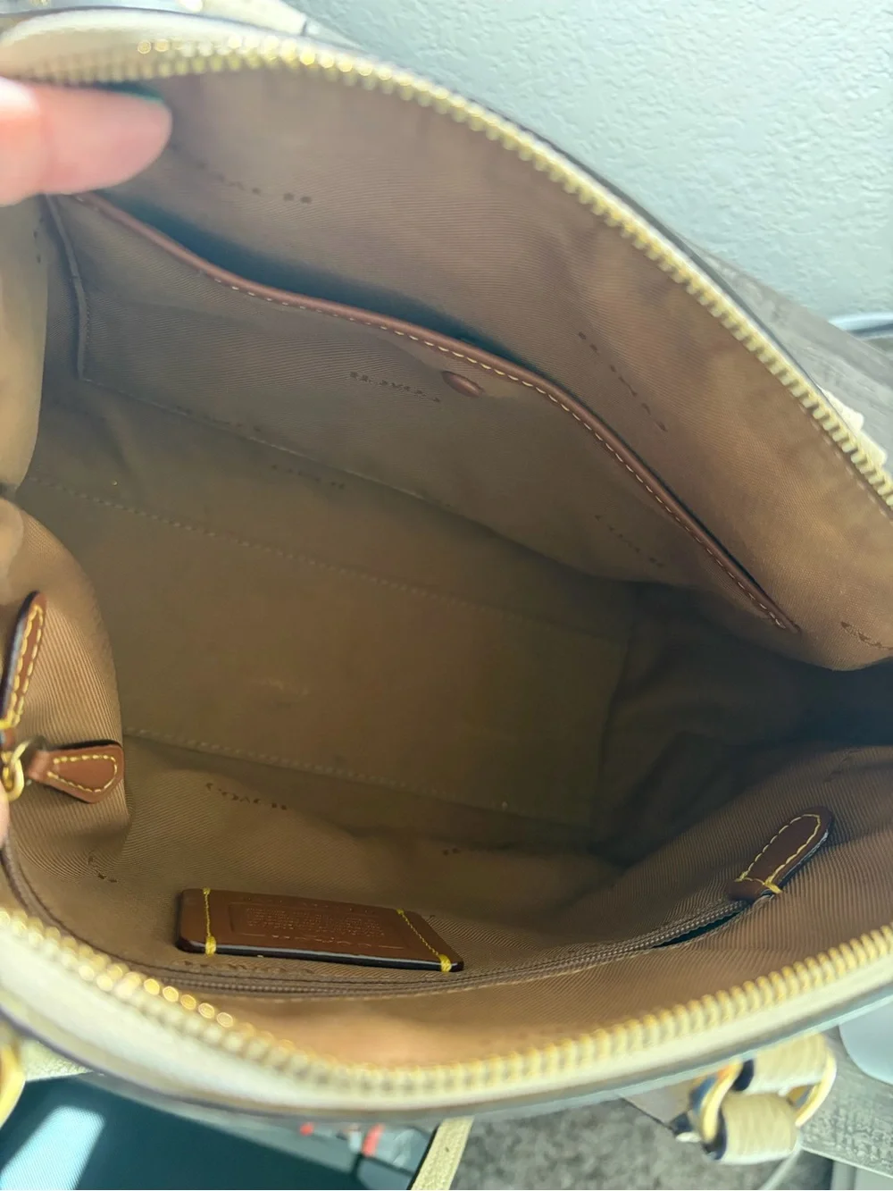 Coach Elise Satchel Chalk Beige Pebbled Leather Crossbody Bag